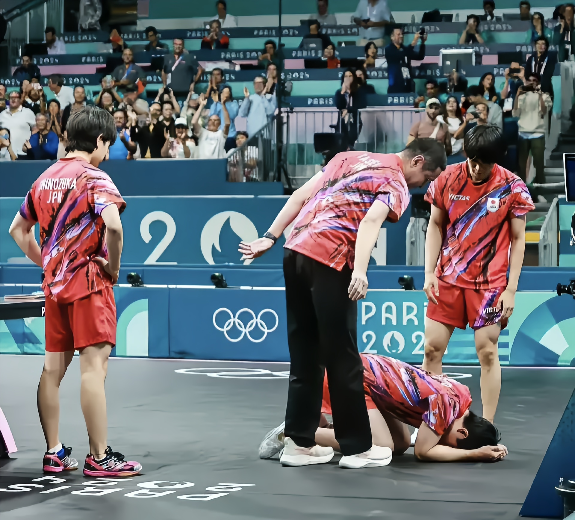 瑞典队力克奥地利队，张本智和点燃赛场